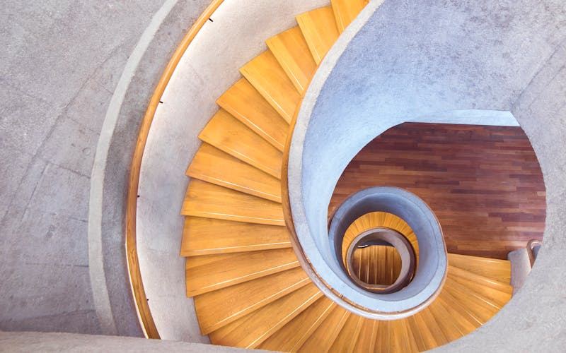 Crack in a concrete wall showing foundation stress damage