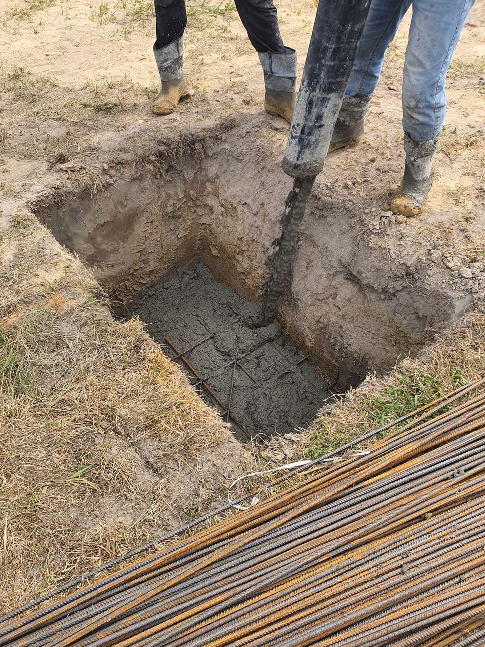 Concrete foundation work